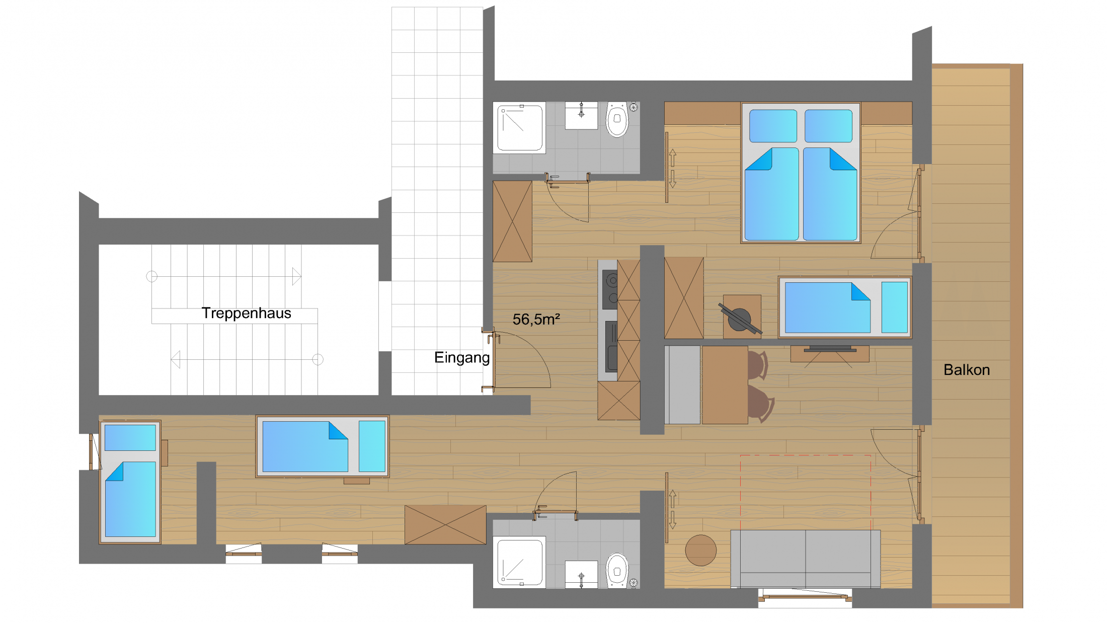 Appartement "Birnhorn" Grundrissplan